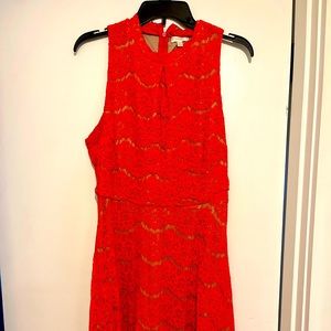 Beautiful lace halter dress with zip back